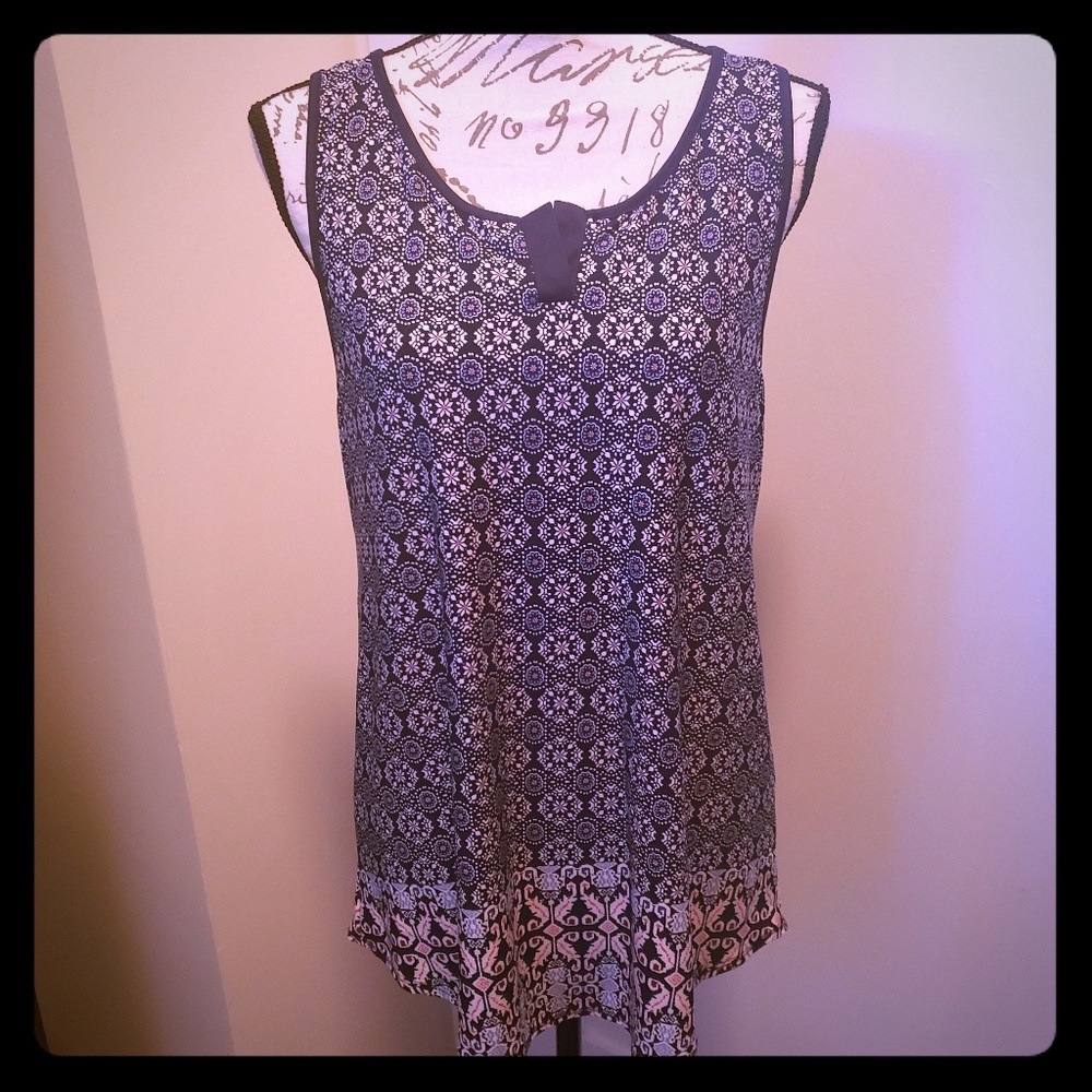 Bernadine Split Neck Detail Knit Top
